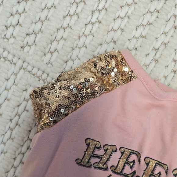 Chic Pink and Gold Dog Tee - Picture 5 of 9